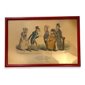 Grandville, Jean-Ignace-Isidore Gérard - Les Metamorphoses du jour, VTG. Print